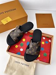 Fortok Louis Vuitton Men Logo sandals Brown - 6