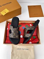 Fortok Louis Vuitton Men Logo sandals Brown - 4