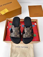 Fortok Louis Vuitton Men Logo sandals Brown - 2
