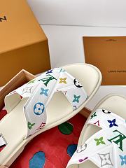 Fortok Louis Vuitton x LV Men Logo sandals White - 5