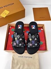 Fortok Louis Vuitton x LV Men Logo sandals Black - 4