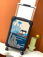 Fortok Hermes R.M.S Cabin Suitcase Horse Blue 33x57x20cm - 1