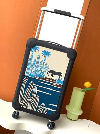 Fortok Hermes R.M.S Cabin Suitcase Horse Blue 33x57x20cm