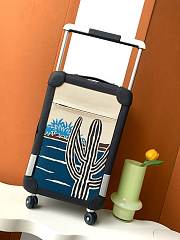 Fortok Hermes R.M.S Cabin Suitcase Horse Blue 33x57x20cm - 6