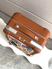Fortok Hermes R.M.S Cabin Suitcase Fish Brown 33x57x20cm  - 2