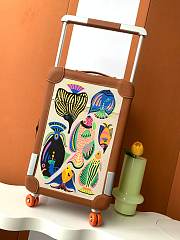 Fortok Hermes R.M.S Cabin Suitcase Fish Brown 33x57x20cm  - 5