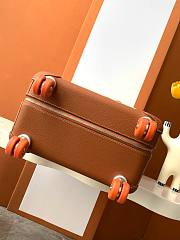 Fortok Hermes R.M.S Cabin Suitcase Pocket Brown 33x57x20cm - 3