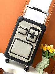 Fortok Hermes R.M.S Cabin Suitcase Pocket Black 33x57x20cm - 1