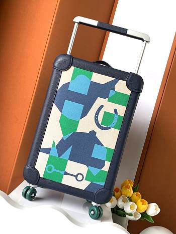 Fortok Hermes R.M.S Cabin Suitcase Horseshoe Blue 33x57x20cm 