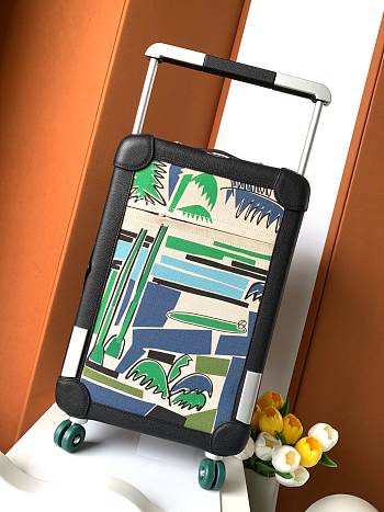Fortok Hermes R.M.S Cabin Suitcase Palm Black 33x57x20cm
