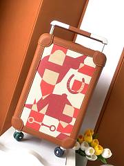 Fortok Hermes R.M.S Cabin Suitcase Horseshoe Brown 33x57x20cm  - 1