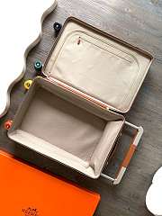 Fortok Hermes R.M.S Cabin Suitcase Horseshoe Brown 33x57x20cm  - 6