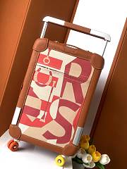 Fortok Hermes R.M.S Cabin Suitcase Horseshoe Brown 33x57x20cm  - 5