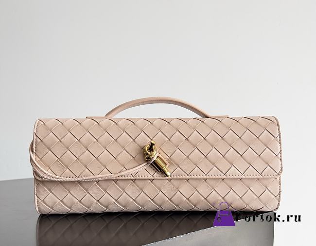 Fortok Bottega Veneta Andiamo Clutch Pink 31*13*3cm - 1