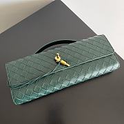 Fortok Bottega Veneta Andiamo Clutch Emerald green 31*13*3cm - 2