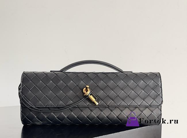 Fortok Bottega Veneta Andiamo Clutch Black 31*13*3cm - 1