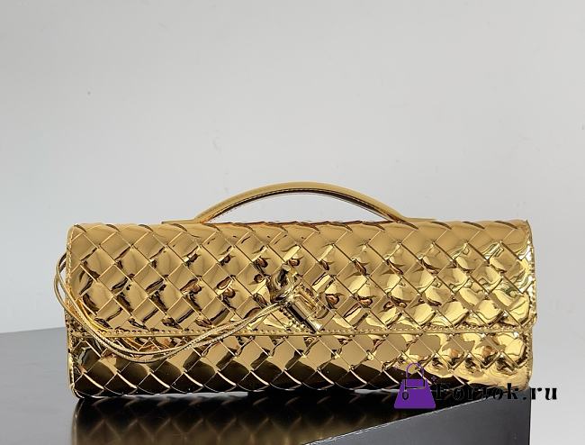 Fortok Bottega Veneta Andiamo Clutch Gold 31*13*3cm - 1