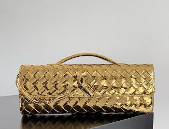 Fortok Bottega Veneta Andiamo Clutch Gold 31*13*3cm