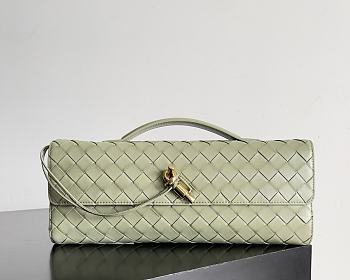 Fortok Bottega Veneta Andiamo Clutch Baby Green 31*13*3cm