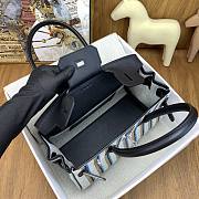 Fortok HERMÈS Limited Edition Birkin Shoulder Light Black Stripe 29cm - 4