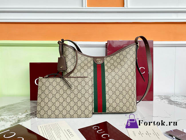 Fortok Gucci Ophidia large shoulder bag Brown 33.5×30×16cm - 1