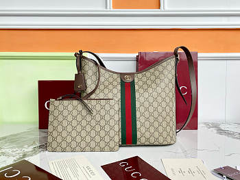 Fortok Gucci Ophidia large shoulder bag Brown 33.5×30×16cm