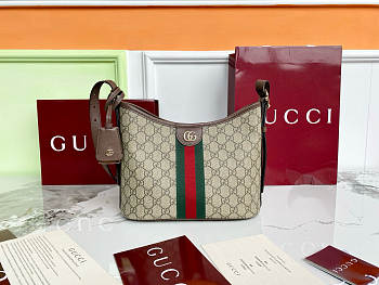 Fortok Gucci Ophidia small shoulder bag Brown 23×21×12cm