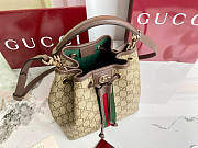 Fortok Gucci Ophidia small bucket bag Brown 21.5×21×13cm - 3