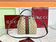 Fortok Gucci Ophidia small bucket bag Brown 21.5×21×13cm - 2