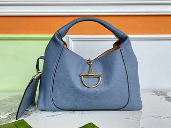 Fortok Gucci Softbit  top handle bag Blue 46×26×16cm