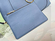 Fortok Gucci Softbit  top handle bag Blue 46×26×16cm - 5