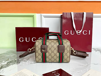 Fortok Gucci Mini GG handbag Brown 20×13×13cm