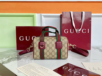 Fortok Gucci Mini GG handbag Rouge 20×13×13cm