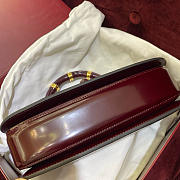Fortok Gucci Bamboo Diva bag Rouge 26.6x13x8cm - 4