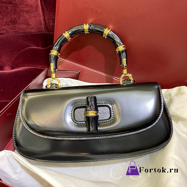 Fortok Gucci Bamboo Diva bag Black 26.6x13x8cm - 1