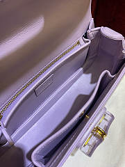 Fortok Gucci Bamboo Diva bag Baby Purple 26.6x13x8cm - 4