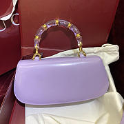 Fortok Gucci Bamboo Diva bag Baby Purple 26.6x13x8cm - 6