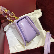 Fortok Gucci Bamboo Diva bag Baby Purple 26.6x13x8cm - 2