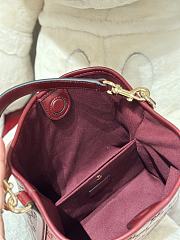 Fortok Gucci GG Emblem small bucket bag Rouge 19×18×11cm - 6