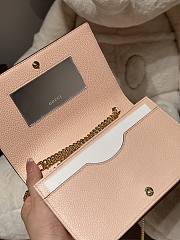 Fortok Gucci GG Marmont wallet on chain Rosso Ancora red and pink leather 20*12.5*4cm - 4