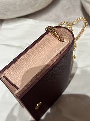 Fortok Gucci GG Marmont wallet on chain Rosso Ancora red and pink leather 20*12.5*4cm - 2