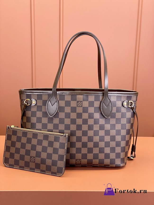 Fortok Louis Vuitton Neverfull DAMIER EBENE 29x21x12CM  - 1