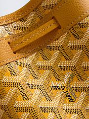 Fortok Goyard Petit Flot Mini Bucket Bag Yellow 12 x 10 x 17.5cm - 2