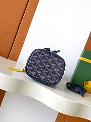 Fortok Goyard Petit Flot Mini Bucket Bag Navy 12 x 10 x 17.5cm - 6