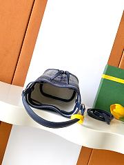 Fortok Goyard Petit Flot Mini Bucket Bag Navy 12 x 10 x 17.5cm - 4