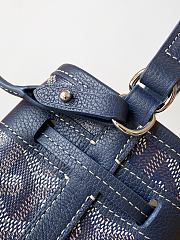 Fortok Goyard Petit Flot Mini Bucket Bag Navy 12 x 10 x 17.5cm - 2