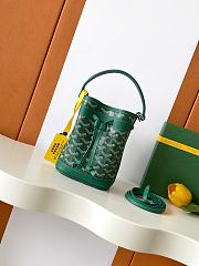 Fortok Goyard Petit Flot Mini Bucket Bag Green 12 x 10 x 17.5cm - 1