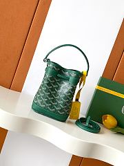 Fortok Goyard Petit Flot Mini Bucket Bag Green 12 x 10 x 17.5cm - 4