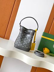 Fortok Goyard Petit Flot Mini Bucket Bag Grey 12 x 10 x 17.5cm - 6