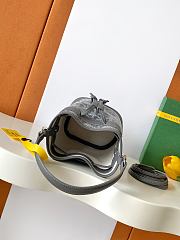 Fortok Goyard Petit Flot Mini Bucket Bag Grey 12 x 10 x 17.5cm - 5